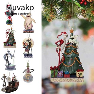 Muvako จี้อะคริลิค รูปการ์ตูนอนิเมะ The Nightmare Before Christmas สําหรับแขวนตกแต่งต้นคริสต์มาส