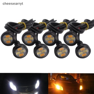 Chee หลอดไฟสัญญาณย้อนกลับ LED 12V 4W EN 23 มม. สีขาว สําหรับรถยนต์ 2 ชิ้น