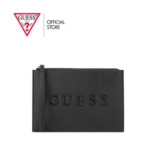 GUESS กระเป๋าสตางค์ผู้หญิง รุ่น SF903964 ROXBERRY SLG WRISTLET สีดำ