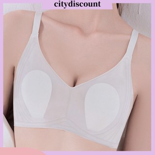 &lt;citydiscount&gt; เสื้อชั้นในไร้สาย ไร้รอยต่อ ระบายอากาศ สวมใส่สบาย สีพื้น สําหรับผู้หญิง ผู้ซื้อเอเชียตะวันออกเฉียงใต้