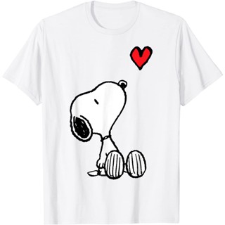 เสื้อยืดแขนสั้น คอกลม พิมพ์ลายการ์ตูน Snoopy และนกชาร์ลีบราวน์ สําหรับผู้ใหญ่ และเด็กผู้ชาย ไซซ์ XS - 3XL