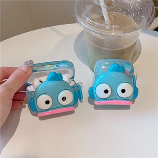 เคสหูฟัง รูปปลาน่าเกลียด 3D พร้อมตะขอ สําหรับ Airpods 1 2 Pro 2 3