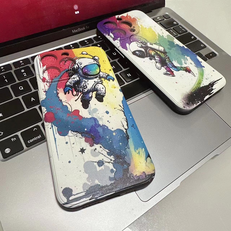 เคส Vivo Y11 Y35 2022 4G Y27 4G Y72 5G Y52 Y78 5G Y81 Y81S Y81i Y91C Y1S S1 PRO 1907 YT3031A เคสโทรศัพท์มือถือ ซิลิโคนนิ่ม กันกระแทก ลายกราฟฟิตี้นักบินอวกาศ สําหรับ