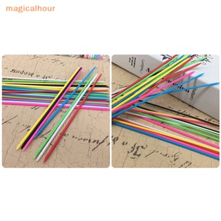 Magicalhour^^ แท่งไม้พิกอัพ หลากสี พร้อมกล่อง เพื่อการศึกษา สําหรับเด็ก 30 ชิ้น