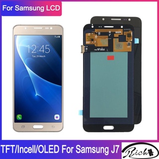 หน้าจอสัมผัสดิจิทัล LCD 100% สําหรับ Samsung Galaxy J7 2016 J710 J710FN J710F J710M J710