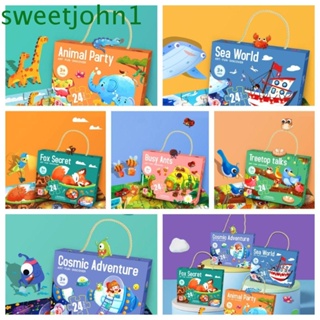 Sweetjohn เกมจับคู่ปริศนา ลายการ์ตูนผึ้ง ของเล่นเสริมการเรียนรู้ สําหรับเด็กก่อนวัยเรียน