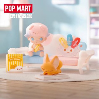 ของเล่นฟิกเกอร์ รูปแมวป๊อปมาร์ท ในกล่องปริศนา POPMART DIMOO IVAC