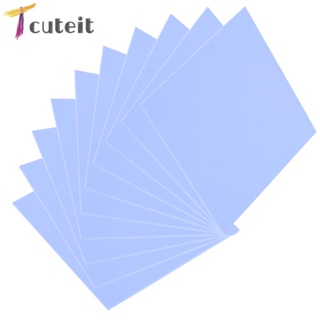 Tcuteit ปะเก็นซิลิโคนระบายความร้อน 100x100 มม. สําหรับคอมพิวเตอร์ CPU