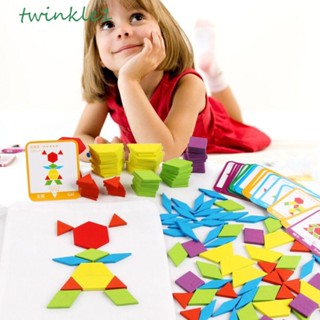 Twinkle1 บล็อคตัวต่อไม้ ขนาดเล็ก หลากสี ของเล่นเสริมการเรียนรู้เด็ก 155 ชิ้น