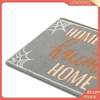 [Lovoski2] พรมเช็ดเท้า ลาย Welcome Home กันลื่น ทําความสะอาดง่าย รองรับเครื่องซักผ้า สําหรับฮาโลวีน