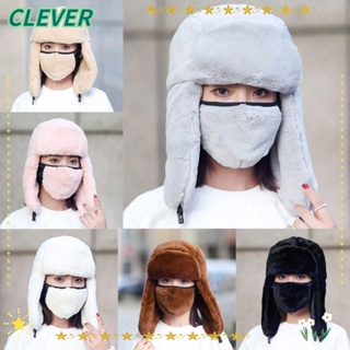 Clever หมวกกันลม กันหิมะ ขนเฟอร์เทียม อบอุ่น ฤดูหนาว สําหรับผู้ชาย ผู้หญิง เล่นสกี