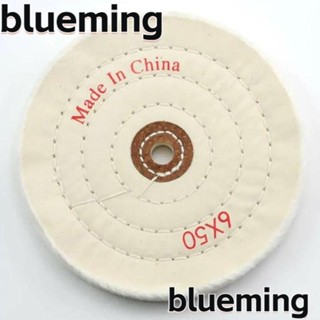 Blueming2 ล้อขัด ผ้าฝ้าย หนาพิเศษ 6 นิ้ว สีขาว อุปกรณ์เสริม สําหรับเครื่องเจียร 2 ชิ้น