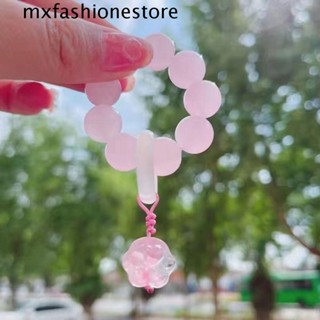 Mxfashione กําไลข้อมือ ประดับลูกปัดหยก ปรับได้ เรียบง่าย สไตล์โบราณ สําหรับผู้หญิง