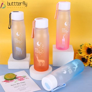 Buttterfly แก้วน้ําพลาสติก ไล่โทนสี กันรั่ว ลายกวางเอลก์แฟนตาซี 560 มล.