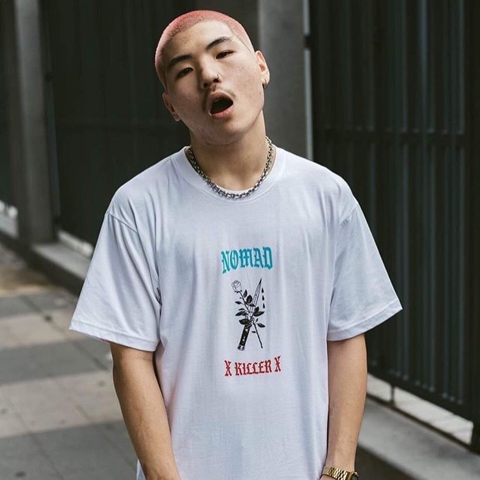 สวยมาก a เสื้อยืดผ้าฝ้าย gBZ5 //เสื้อยืดสกรีนลายแนวสตรีท BLOOD+ NOMAD   เสื้อผู้ชาย/ผู้หญิง ผ้าคอตตอ