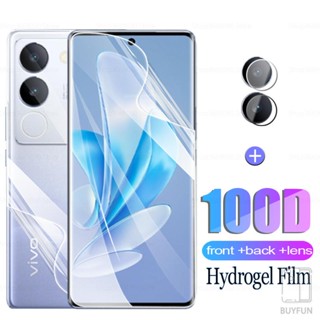 3in1 Camera Lens Protector Hydrogel Film For vivo V29 V 29 29V 6.78inch V2250 Screen Protector Protection Film