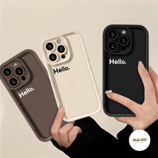 เคสโทรศัพท์มือถือแบบนิ่ม กันกระแทก ลาย Hello English สีพื้น เรียบง่าย สําหรับ Redmi A1 9A 12 12C 9 10A 10 9C 10C 9T A2 Redmi Note 10 12 11 8 9 10s 10Pro Max POCO M3 C55