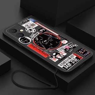 [พร้อมส่ง] เคสโทรศัพท์มือถือ ซิลิโคน ขอบตรง ลาย Star Wars สําหรับ Xiaomi Redmi 12 5G redmi12