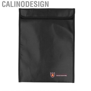 Calinodesign Important Document Bag   Portable Fireproof File Folder Multifunctional for Documents