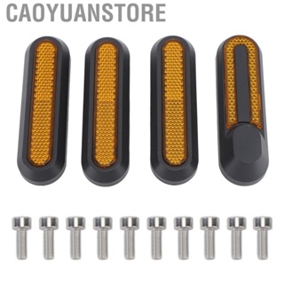 Caoyuanstore Front Rear Reflector Night Reflection Reflective Strip with Mounting Screws for