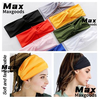 Maxg ที่คาดศีรษะ 10 สี 2 ชิ้น เครื่องประดับ ยิม กลางแจ้ง ผู้ชาย / ผู้หญิง วิ่ง ที่คาดผม