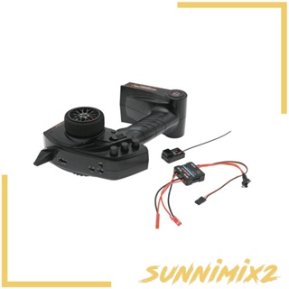 [Sunnimix2] รีโมตคอนโทรล พร้อมตัวรับสัญญาณ 3 ช่อง สําหรับรถบังคับ เรือ ตีนตะขาบ