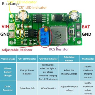 [RiseLarge] ที่ชาร์จลิเธียม 3.7V 3.8V 7.4V 11.1V 12V 14.8V 18.5V Lipo 18650
 ใหม่