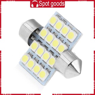 Win หลอดไฟ LED 3528 16SMD 31 มม. สําหรับติดป้ายทะเบียนรถยนต์ 1 ชิ้น