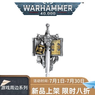 จี้เงิน รูปดาว Warhammer 40K Warhammer 4,000 สีเทา