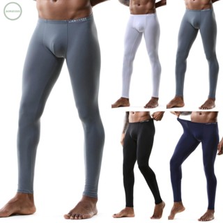 GORGEOUS~Mens Ice Silk Yoga Leggings Stretchy and Tight with Translucent effect