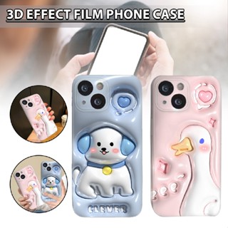 Cartoon Duck Dog Phone Case Protective Case for iPhone 12/13/14/Pro/Plus/ProMax