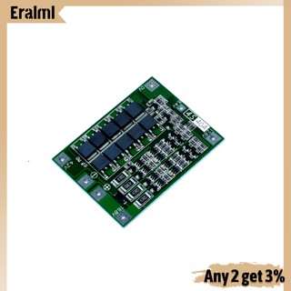 Eralml 4S 40A 18650 บอร์ดป้องกันที่ชาร์จแบตเตอรี่ Li-ion BMS PCB พร้อมสมดุล