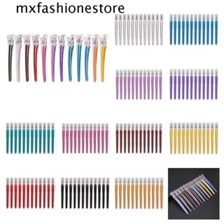 Mxfashione 12 ชิ้น / เซต ที่หนีบผม ยาว สีชมพู ตัดผม ที่หนีบผม กันลื่น เครื่องมือจัดแต่งทรงผม ดูแลเส้นผม