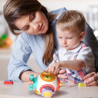 6 in 1 ของเล่นปลดล็อก ลูกบอล Montessori Busy Cube เสริมการเรียนรู้เด็ก