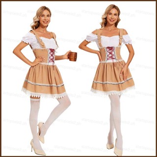 Kira The Munich Oktoberfest ชุดเครื่องแบบเบียร์ สไตล์บาวาเรีย สําหรับผู้หญิง