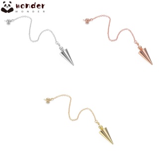 Wonder Reiki จี้ลูกตุ้มโลหะ ทองแดง สไตล์โบราณ สีทอง สีเงิน สําหรับของขวัญ