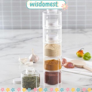 Wisdomest ขวดโหลใส่เครื่องเทศ 6 ชิ้น ต่อชุด