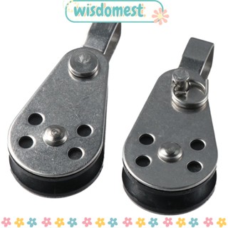 Wisdomest บล็อกรอกล้อสเตนเลส สีเงิน สําหรับเรือคายัค