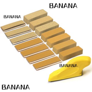 Banana1 กระดาษทรายขัด แบบเปียก แห้ง ขนาดเล็ก 80 ถึง 400 ช่อง สําหรับขัดไม้