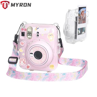 Myron เคสกระเป๋าใส่กล้อง แบบใส สําหรับ Fujifilm instax mini12