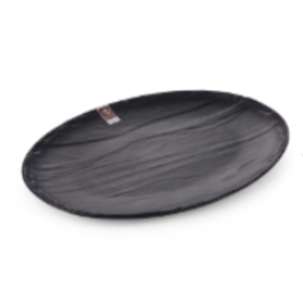 HORECA ชุดแพ็คจานทรงวงรี สีดำ (12 ชิ้น) JM16958, JM16957