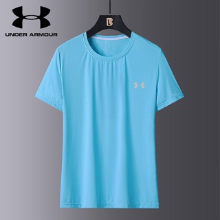 [M-5XL] Under.armour ใหม่ เสื้อยืดคอกลม แขนสั้น ผ้าเรยอน แห้งเร็ว ระบายอากาศ ใส่สบาย แฟชั่นฤดูร้อน สําหรับผู้หญิง 2023