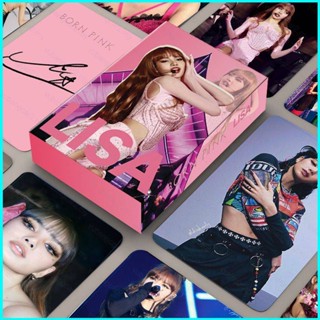 โปสการ์ดอัลบั้มรูปภาพ BLACKPINK LISA Pink ink LOMO 55 ชิ้น ต่อชุด