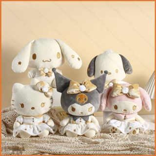 Wilk Sanrio Gold Series ตุ๊กตาของเล่น Kuromi Melody Pachacco Cinnamoroll Hello Kitty สําหรับเด็ก