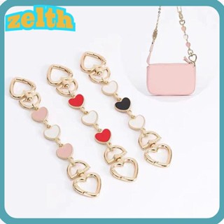 Zelth สายกระเป๋าถือ รูปหัวใจ อุปกรณ์เสริม สําหรับกระเป๋าถือ Pochette