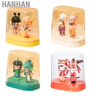 Hanhan Toy Display Box  Stable and Sturdy Figure Case Plastic Transparent for Office