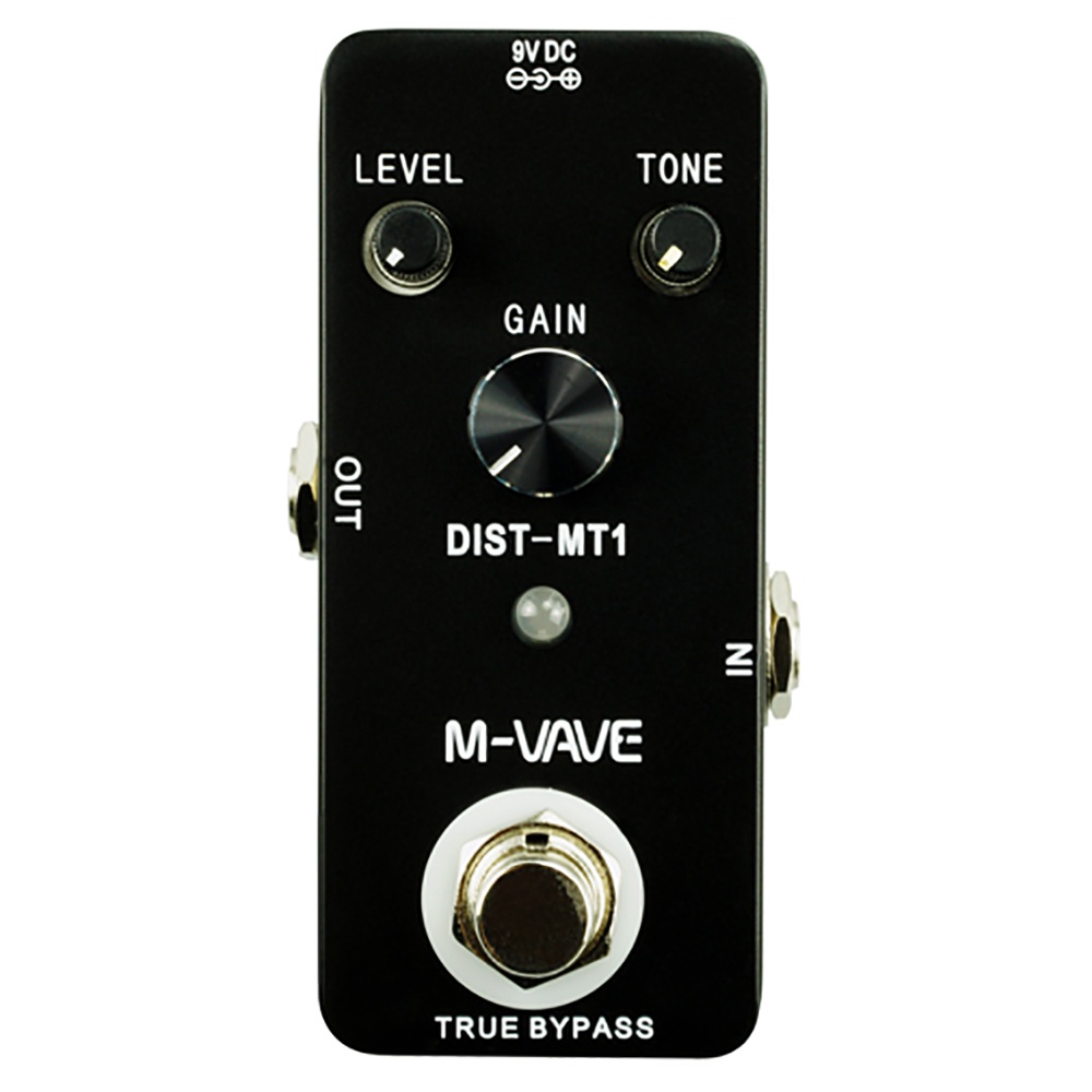 M-VAVE Mini Single Distortion-MT1 กีตาร์เหยียบเพลงอุปกรณ์เสริมเหยียบประเภท True Bypass Cuvave CUBE B
