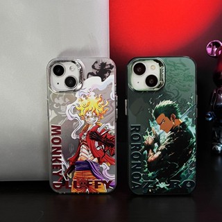 เคสโทรศัพท์มือถือ กันกระแทก ลายการ์ตูนอนิเมะ Luffy Zoro สําหรับ IPhone 11 12 13 14 15 Pro Max 14 Pro Max 13 Pro 12