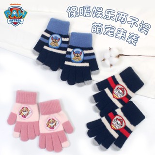 paw patrol ถุงมือถัก ให้ความอบอุ่น เหมาะกับฤดูหนาว สําหรับเด็กผู้ชาย และผู้หญิง