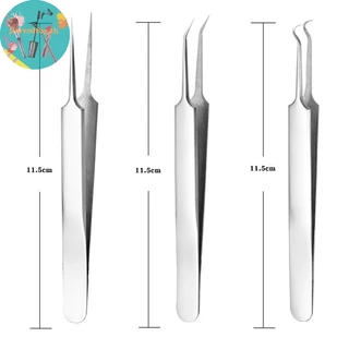 RENBG แหนบ Blackhead Pimples Removal Pointed Bend Face Care เครื่องมือ TH